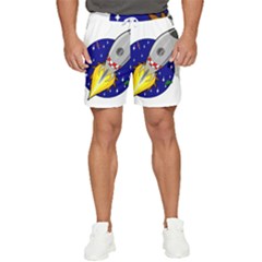 Rocket Ship Launch Vehicle Moon Men s Runner Shorts by Salman4z