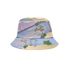 Vacation Island Sunset Sunrise Inside Out Bucket Hat (kids) by Salman4z