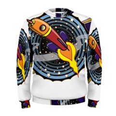 Rocket Space Clipart Illustrator Men s Sweatshirt by Salman4z