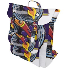 Rocket Space Clipart Illustrator Buckle Up Backpack by Salman4z