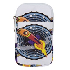 Rocket Space Clipart Illustrator Waist Pouch (large) by Salman4z