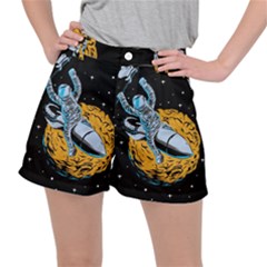Astronaut Planet Space Science Women s Ripstop Shorts by Salman4z