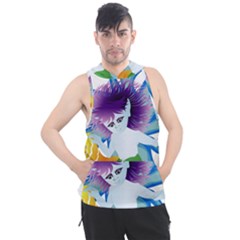 Mermaid Fantasy Undersea Merman Men s Sleeveless Hoodie