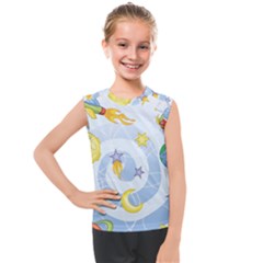 Science Fiction Outer Space Kids  Mesh Tank Top