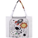 Astronaut Drawing Planet Mini Tote Bag View1