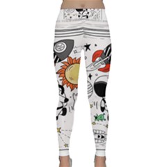 Astronaut Drawing Planet Classic Yoga Leggings by Salman4z