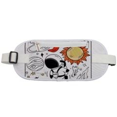 Astronaut Drawing Planet Rounded Waist Pouch by Salman4z