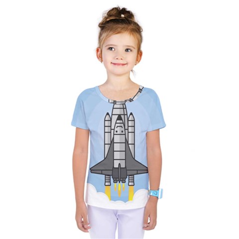 Rocket Shuttle Spaceship Science Kids  One Piece Tee by Salman4z