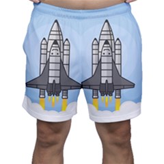 Rocket Shuttle Spaceship Science Men s Shorts