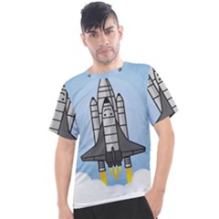 Rocket Shuttle Spaceship Science Men s Sport Top by Salman4z