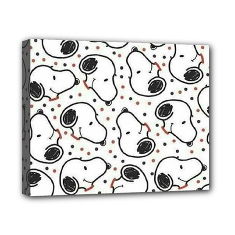 Dog Pattern Canvas 10  x 8  (Stretched)