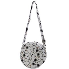 Dog Pattern Crossbody Circle Bag