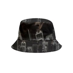 City Night Moon Skyline Skyscraper Bucket Hat (kids) by Salman4z