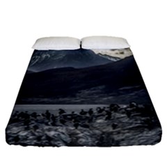 Nature s Symphony: A Portrait Of Ushuaia s Wild Beauty  Fitted Sheet (queen Size) by dflcprintsclothing