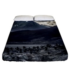 Nature s Symphony: A Portrait Of Ushuaia s Wild Beauty  Fitted Sheet (king Size) by dflcprintsclothing