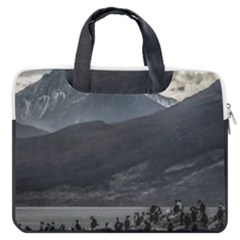 Nature s Symphony: A Portrait Of Ushuaia s Wild Beauty  Macbook Pro 13  Double Pocket Laptop Bag by dflcprintsclothing