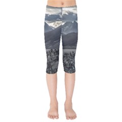 Nature s Symphony: A Portrait Of Ushuaia s Wild Beauty  Kids  Capri Leggings  by dflcprintsclothing