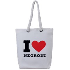 I Love Negroni Full Print Rope Handle Tote (small) by ilovewhateva