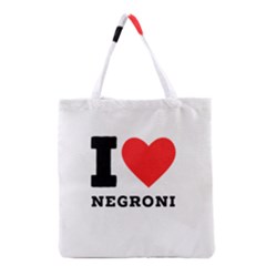 I Love Negroni Grocery Tote Bag by ilovewhateva