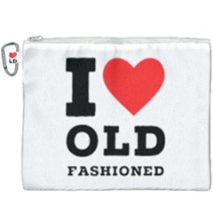 I Love Old Fashioned Canvas Cosmetic Bag (xxxl) by ilovewhateva