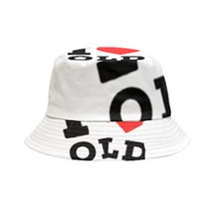 I Love Old Fashioned Inside Out Bucket Hat by ilovewhateva