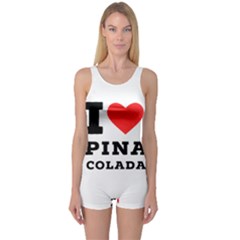 I Love Pina Colada One Piece Boyleg Swimsuit by ilovewhateva