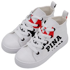 I Love Pina Colada Kids  Mid-top Canvas Sneakers by ilovewhateva