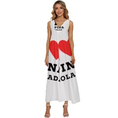 I Love Pina Colada V-neck Sleeveless Loose Fit Overalls by ilovewhateva