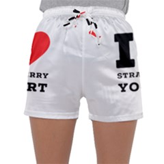 I Love Strawberry Yogurt Sleepwear Shorts by ilovewhateva