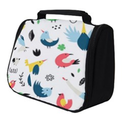 Vector Set Isolates With Cute Birds Scandinavian Style Full Print Travel Pouch (small) by Salman4z