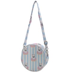 French Bulldog Dog Seamless Pattern Crossbody Circle Bag by Salman4z