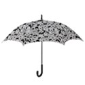 Seamless-pattern-with-black-white-doodle-dogs Hook Handle Umbrellas (Large) View3