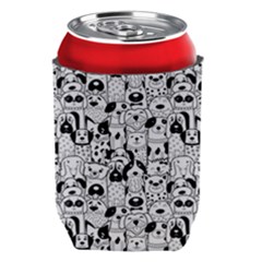 Seamless-pattern-with-black-white-doodle-dogs Can Holder