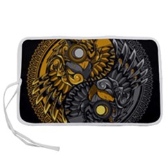 Yin-yang-owl-doodle-ornament-illustration Pen Storage Case (s) by Salman4z