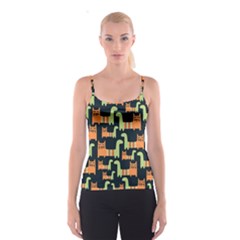 Seamless-pattern-with-cats Spaghetti Strap Top by Salman4z