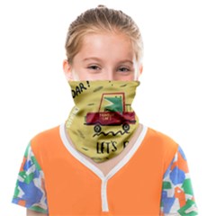 Childish-seamless-pattern-with-dino-driver Face Covering Bandana (kids) by Salman4z