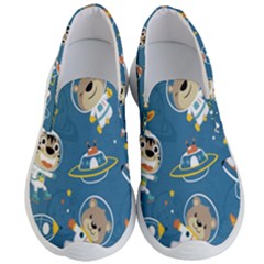 Seamless-pattern-funny-astronaut-outer-space-transportation Men s Lightweight Slip Ons by Salman4z