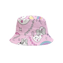 Beautiful-cute-animals-pattern-pink Bucket Hat (kids) by Salman4z