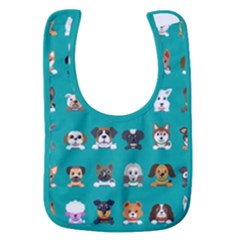 Different-type-vector-cartoon-dog-faces Baby Bib by Salman4z