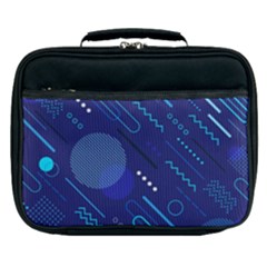 Classic-blue-background-abstract-style Lunch Bag by Salman4z