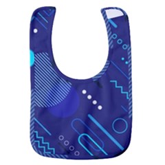 Classic-blue-background-abstract-style Baby Bib by Salman4z