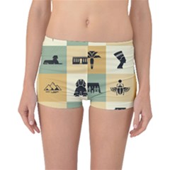 Egyptian-flat-style-icons Boyleg Bikini Bottoms