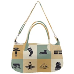 Egyptian-flat-style-icons Removable Strap Handbag by Salman4z