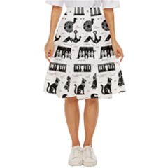 Dark-seamless-pattern-symbols-landmarks-signs-egypt --- Classic Short Skirt by Salman4z