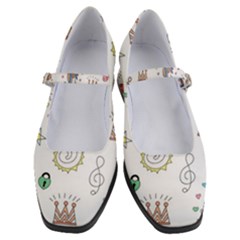 Seamless-pattern-cute-unicorn-cartoon-hand-drawn Women s Mary Jane Shoes by Salman4z