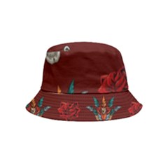 Tattoo-old-school-background-pattern Bucket Hat (kids) by Salman4z