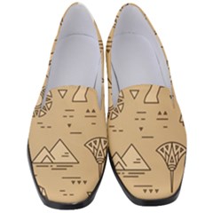 Egyptian-seamless-pattern-symbols-landmarks-signs-egypt Women s Classic Loafer Heels by Salman4z