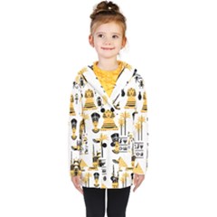 Egypt-symbols-decorative-icons-set Kids  Double Breasted Button Coat