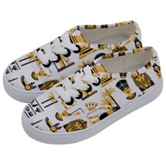 Egypt-symbols-decorative-icons-set Kids  Classic Low Top Sneakers