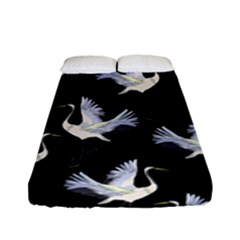 Crane Pattern Fitted Sheet (Full/ Double Size)